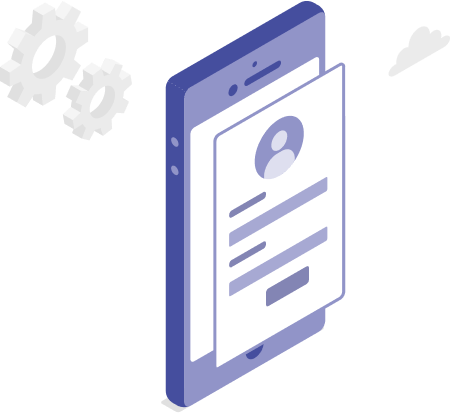Mobile app and digital platform illustration